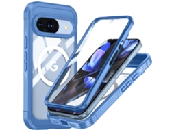 Capa Robusta Para Google Pixel 10/10pro Proteção 360, À Prova De Choque, Poeira Azul Panoona