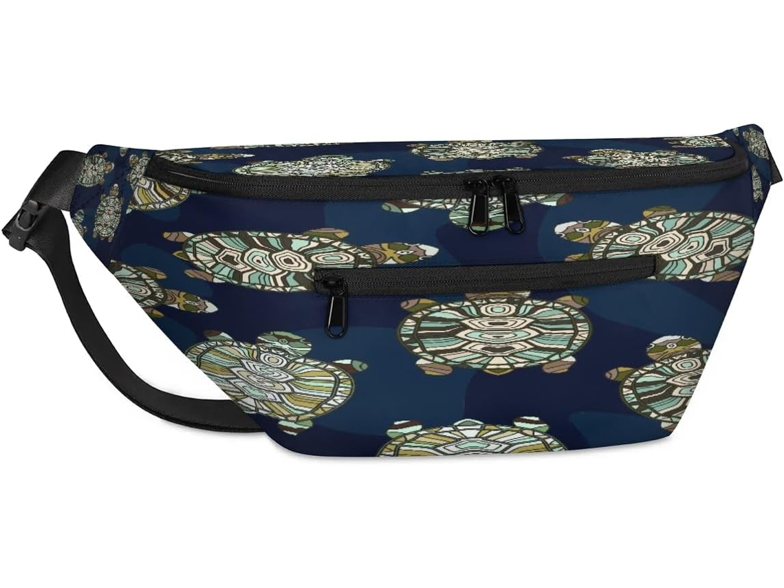Bolsa Transversal Unissex Tropicallife com Estampa de Tartaruga Marinha 38 X 25 9 X 19 Cm Estampa de Ta Imperm