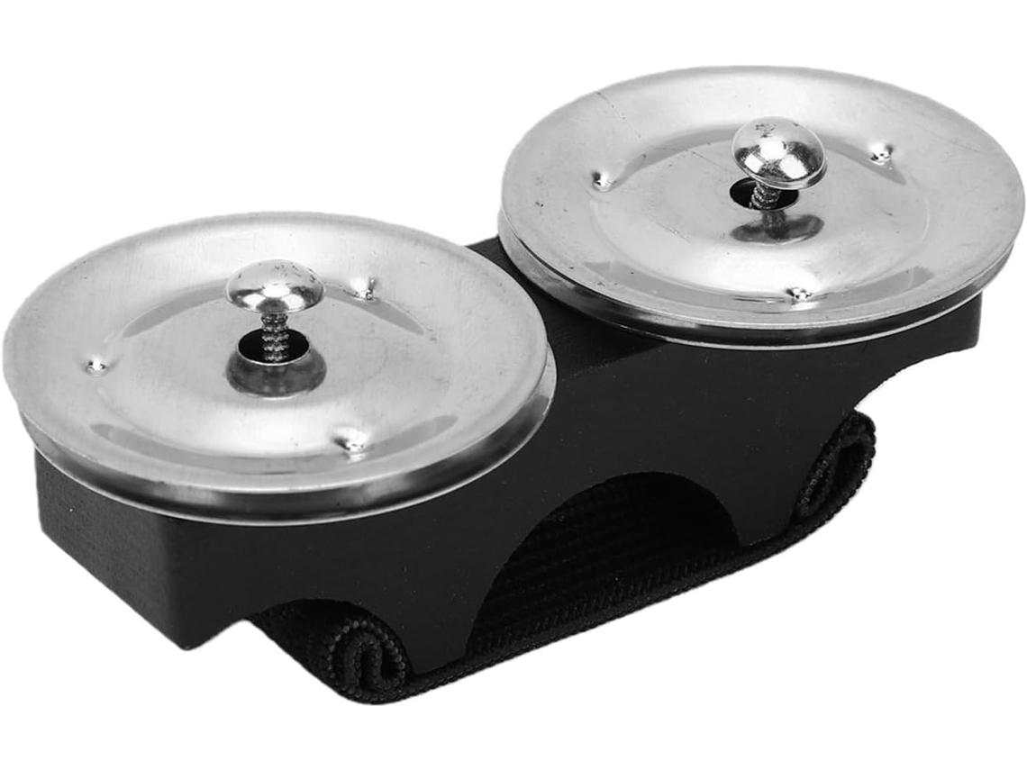 Pandeiro De Dedo, Elástico Prateado, Som Nítido, Instrumento De Percussão