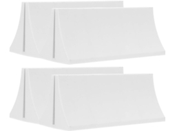 Suporte Para Divisória De Desktop, 4 Peças, Plástico Branco