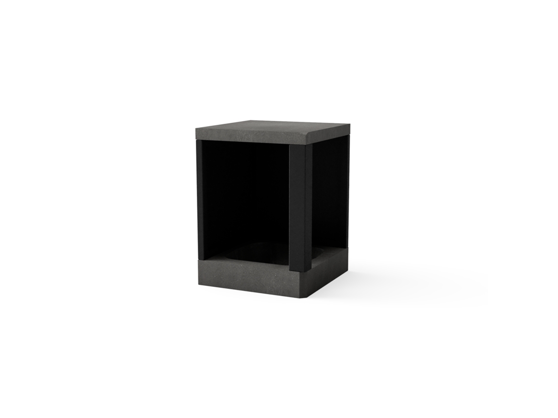 Módulo de canto para Barbecue TUOZI Kitaway (Cinzento - 63x63x85cm)