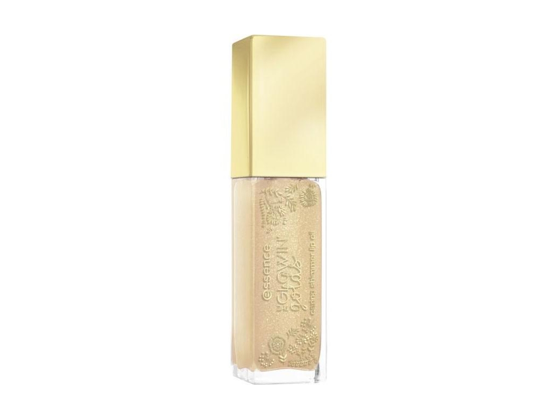Essence The Glowin' Golds Caring Shimmer Lip Oil 01