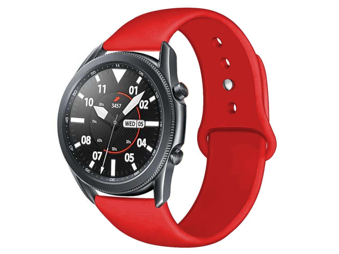 Bracelete Silicone Suave Garmin Forerunner 265 46Mm Vermelho