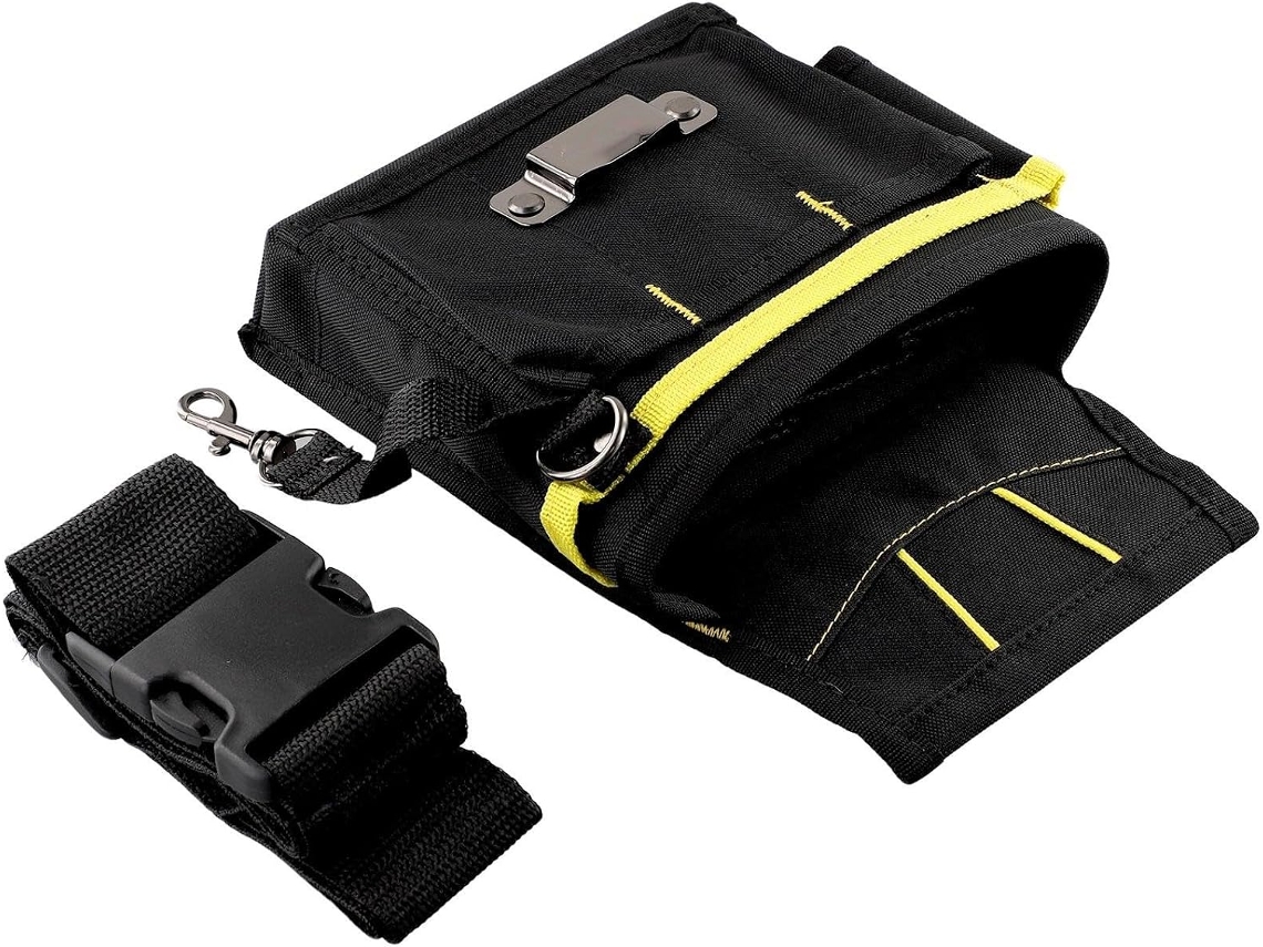 Bolsa De Ferramentas Cintura Para Eletricista, Resistente, Em Tecido Oxford 600d, Com Cinto Ajustável, Multibolsos Para