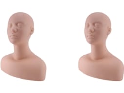 2 Manequins de Silicone Profissionais para Exercícios da Ossatura do Ombro, Ideais para Maquiagem, Extensão de Cílios e SFUSHOS