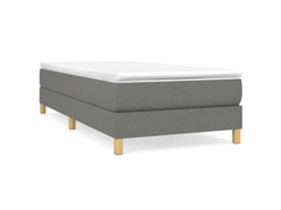Box Spring Bed, Box Spring Beds Vidaxl Cinzeto Tecido (90 X 200 Cm)