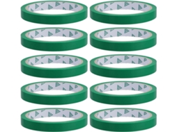Fita Adesiva Verde Para Embalagem De Vegetais, 12 45 10 Mm X 10 Mm, Rolos Em Tiras.