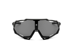 Black Frame Gray Lens Cycling Sunglasses Sports Adjustable Temples