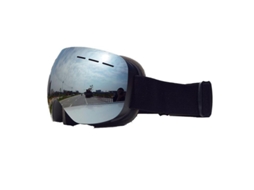 Gafas De Esquí Unisex Njh Com Lentes Intercambiáveis, Design Otg E Proteção Uv400 Antiempañamiento Hoja De Mercurio Con Marco Negro