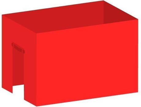 Pack 4 Toldos Laterais para Tendas PRESENTES MIGUEL  3L1P (3x2 m - Vermelho)