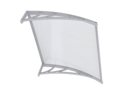 Toldo Chuva para Janela De Varanda (em placa de resistência PC, resistente aos raios UV e à neve)