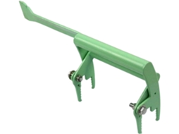 Raspador portátil em aço inoxidável para levantar esquadros, com cabo ergonômico e leve, ideal para tarefas eficientes.