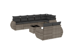 Garden Sofa Set, Garden Sofa Sets Vidaxl Cinzeto Rattan / Vime (n/a)