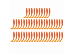 Isca de Pesca Soft T Tail Laranja 5cm 50pcs