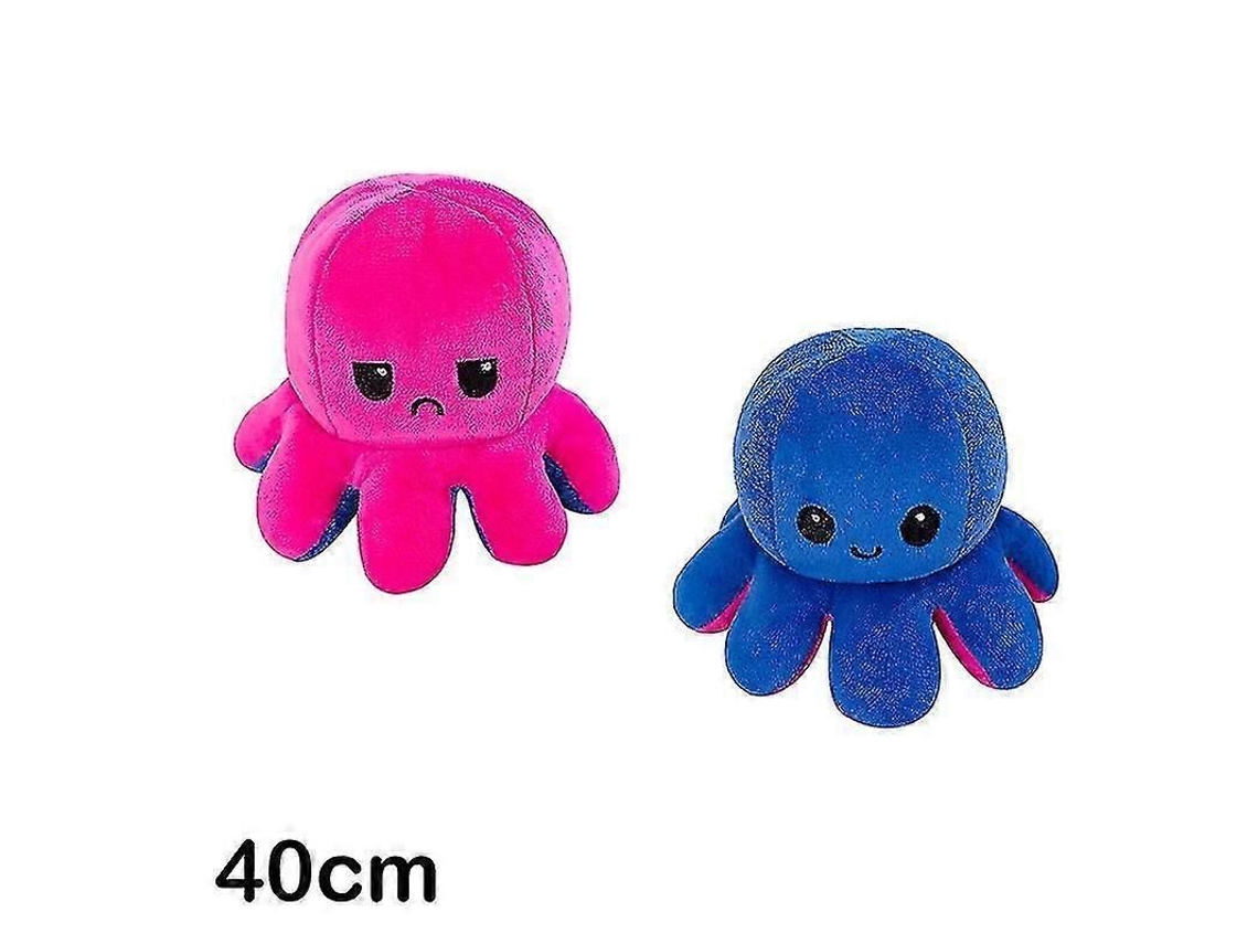 2026 peluche Reversible de Pulpo de 30/40 Cm Con Doble Estampado Y Diferentes Expresiones.