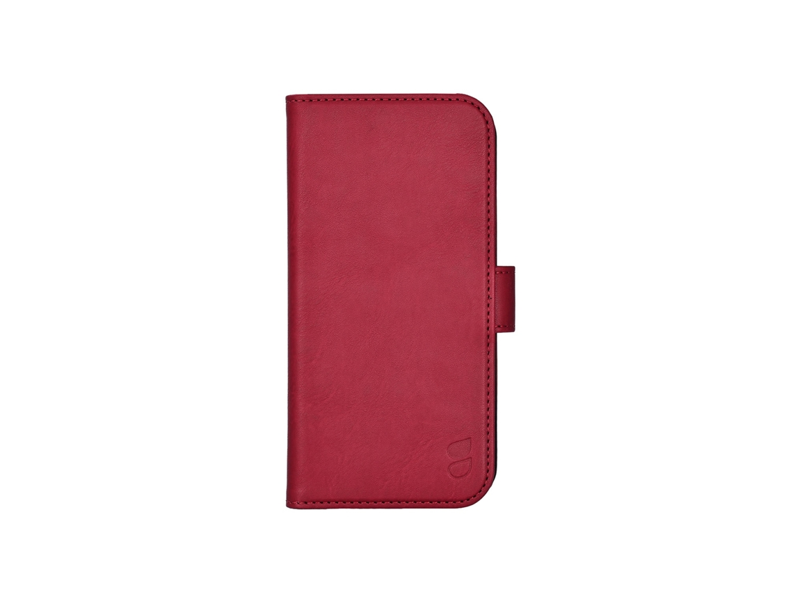 Capa Gear Para Iphone 17 Magsafe Em Couro Vermelho Escuro