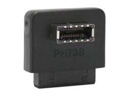 Aetheria adaptador de Painel Frontal Usb 90° Usb3.0 20pin para Type e Cabeçalho Placa mãe