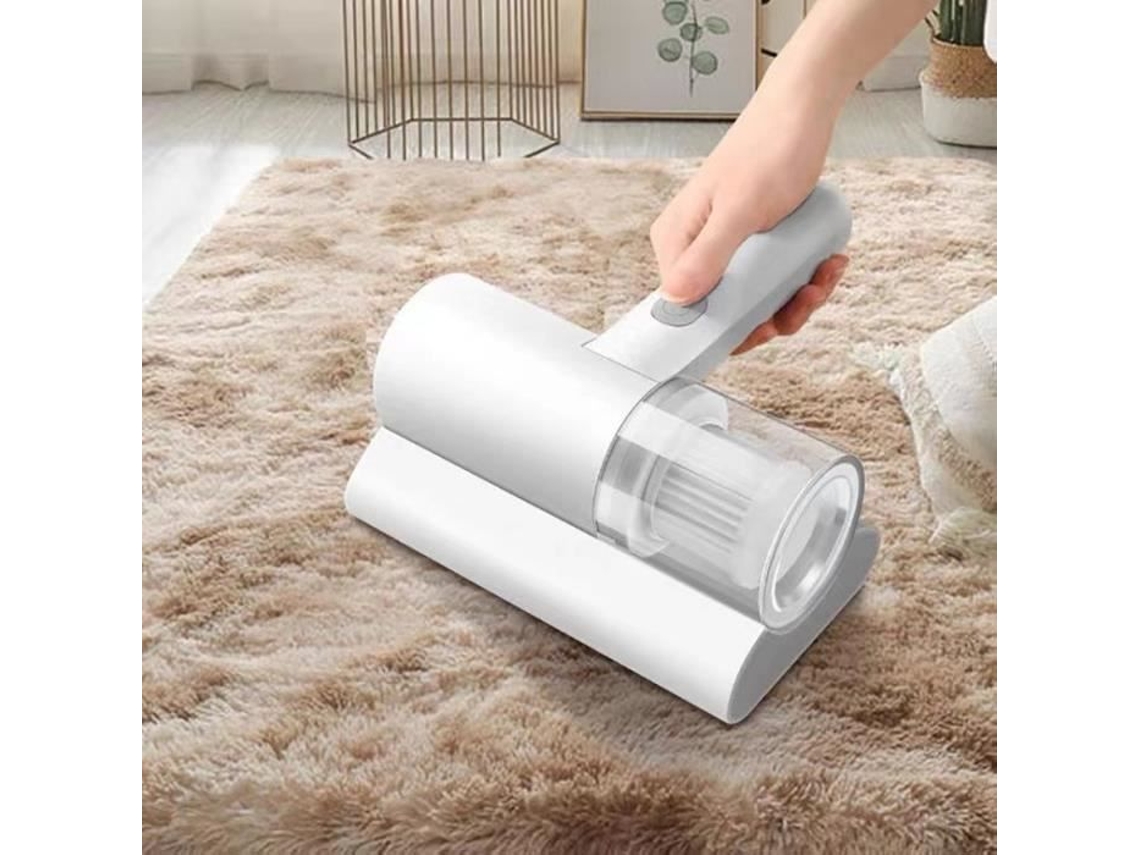 Aspirador de Pó Portátil Escova Antiácaro Recarregável Usb para Cama Colcha Luz Fria Desinfecção Acaricida Ty316-Branco