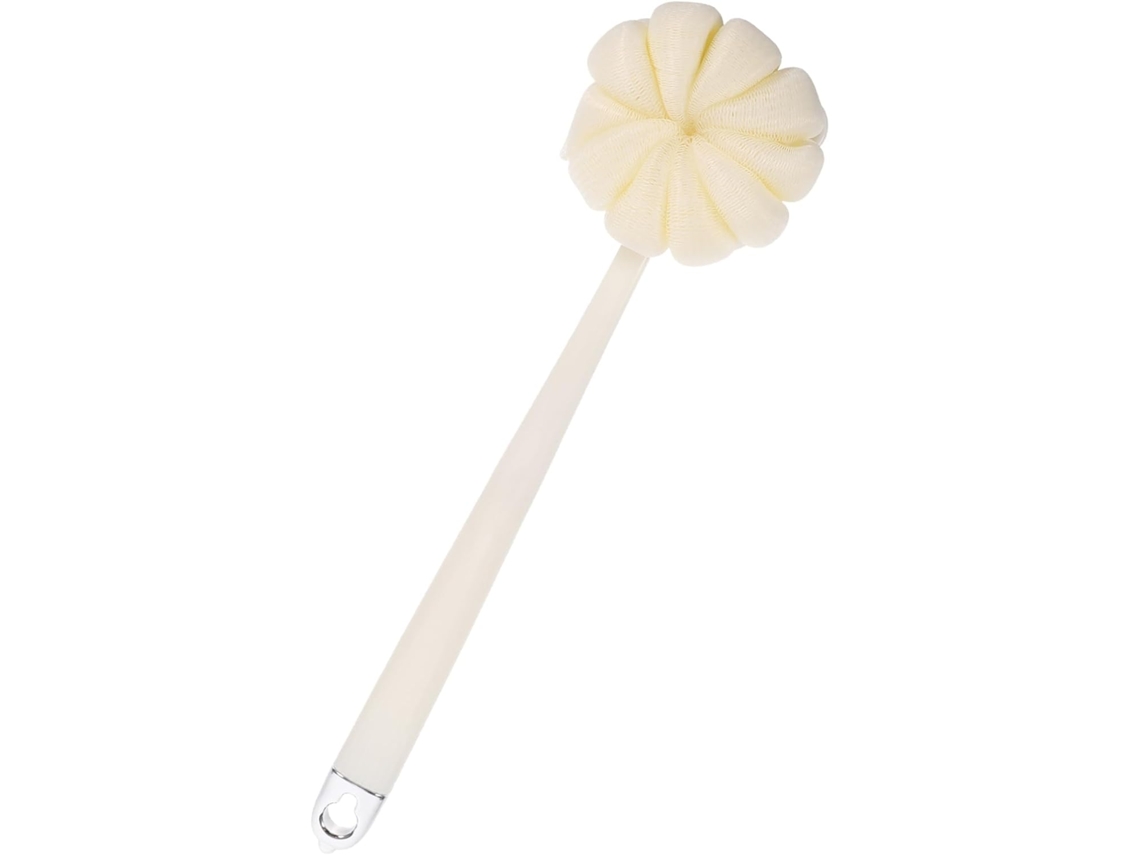 Escova De Banho Valiclud Com Cabo Longo E Cerdas Macias No Dorso, Design Ergonômico Em Pp E Abs, Para Esfoliação E Banho
