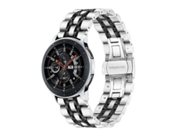 Pulseira De Aço Inoxidável Seven De 22 Mm Para Huawei Watch Gt2e Gt2 46 Mm (preta)