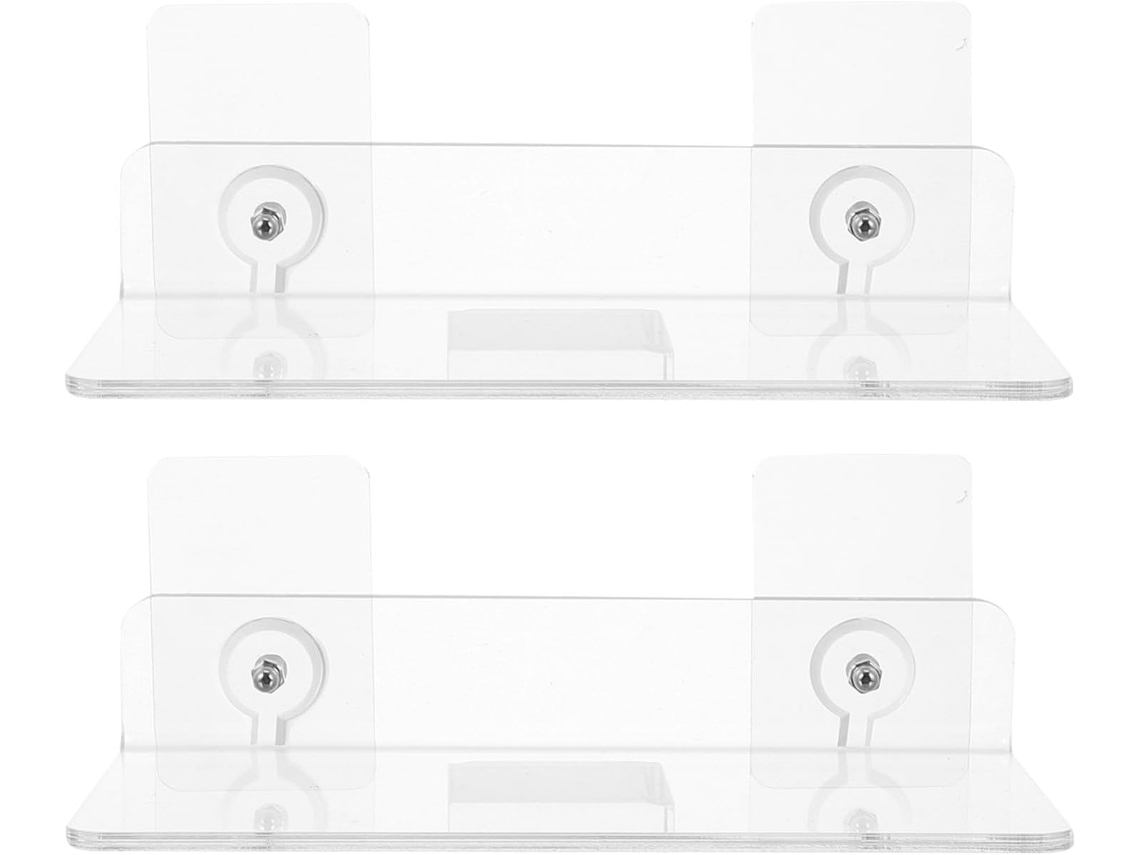 Suporte De Parede Para Banheiro Em Acrílico, 2 Peças, Para Utensílios De Cozinha