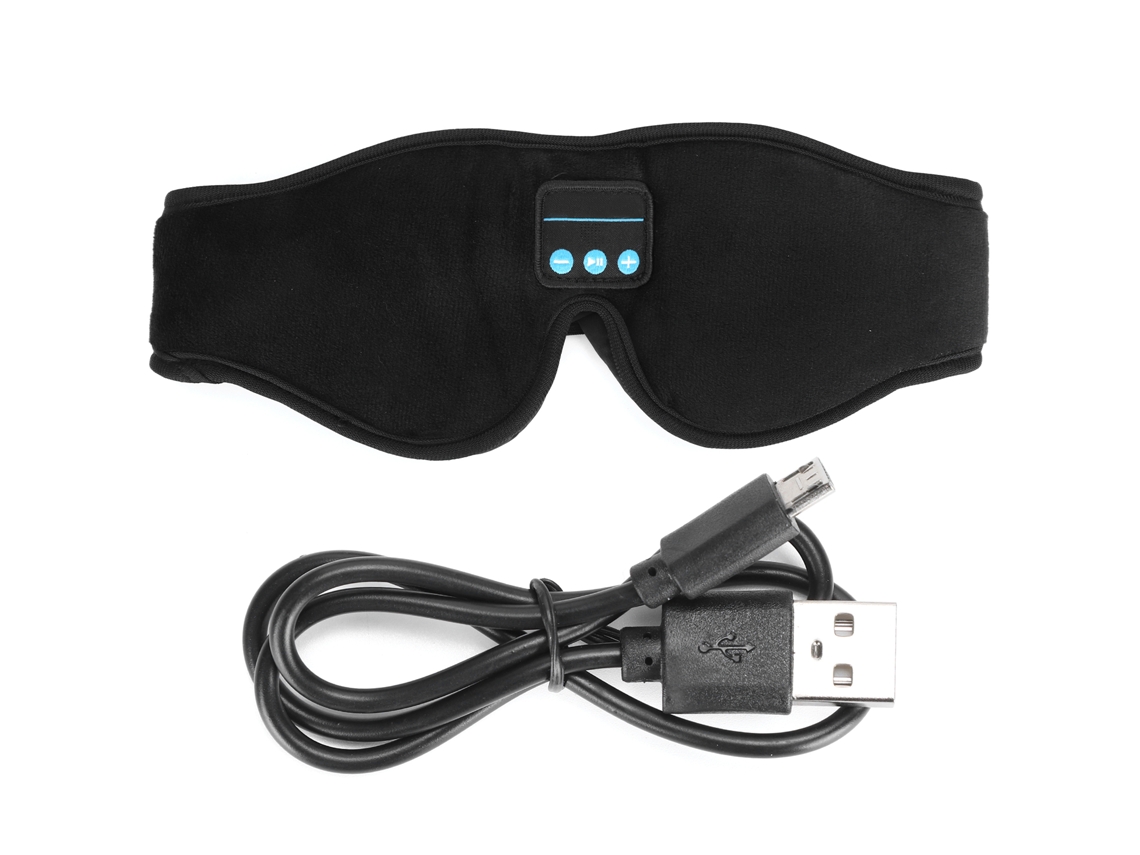 Máscara Ocular Con Auriculares Bluetooth Inalámbrico 3d para Dormir, Viajes Y Meditación