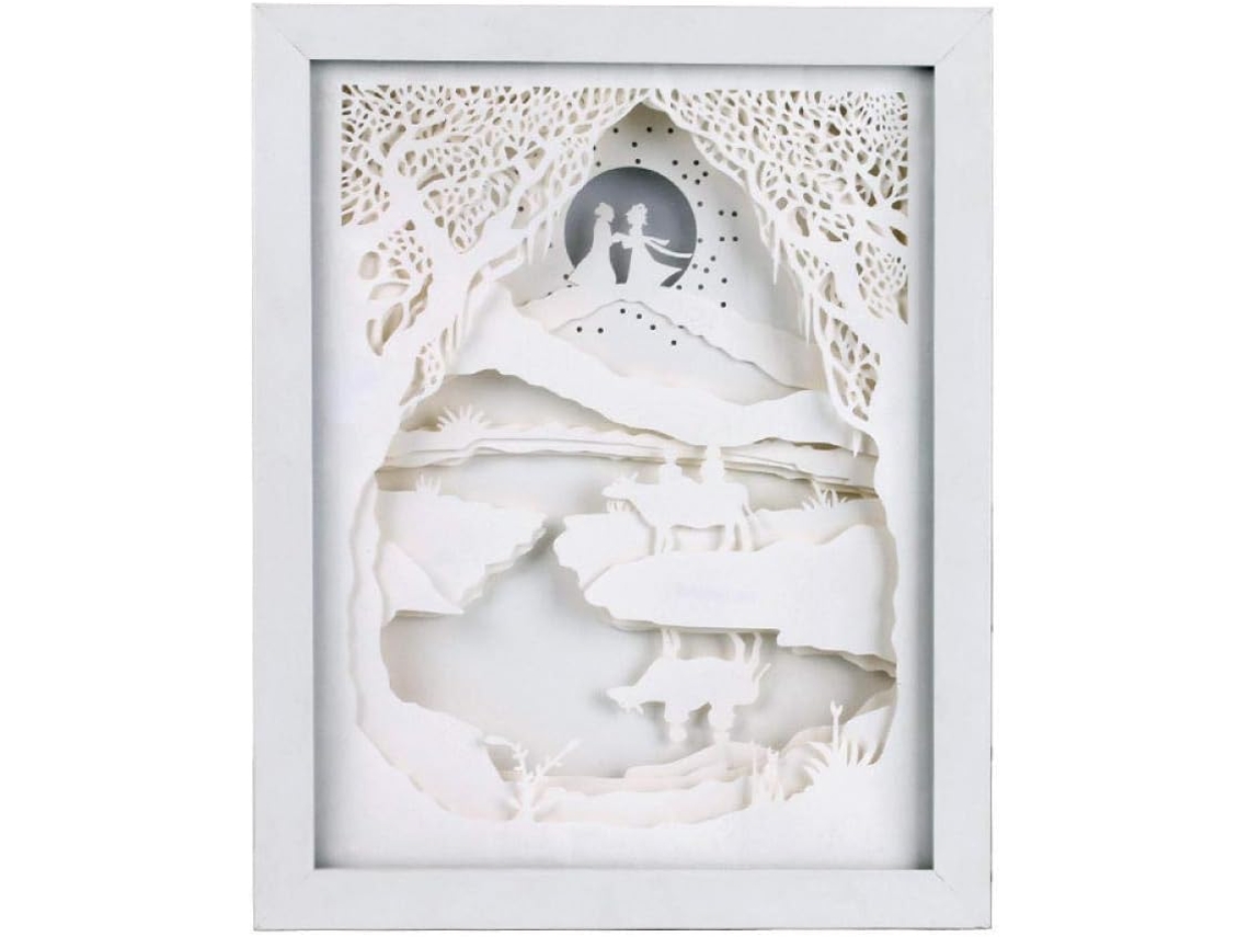 Luminária De Leitura Led, Luminária De Cabeceira Led 3d Estéreo, Escultura Em Papel Criativa, Artesanato Em Papel