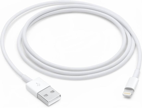 Cabo APPLE MD818ZM/A (USB - Lightning - 1m - Branco) — USB - Lightning | 1 m