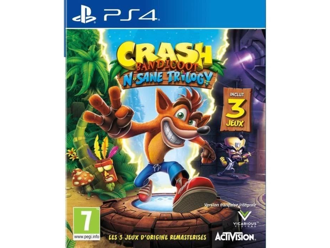 Jogo PS4 Crash Bandicoot N Sane Trilogy
