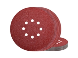 Disco de Lixa 225 Mm, 8 Furos, Grão 2000 para Lixadeiras de Parede, Pacote com 30 Unidades BRILVIBERA