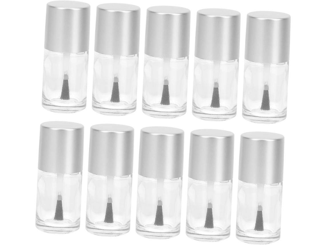 Conjunto De 10 Frascos De Esmalte Vazios, Recipientes De Vidro