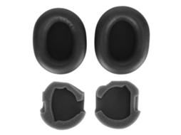 Pads Ouvido Couro Proteína Isolamento Ruído Espuma Memória Para Fones Wh 1000xm5 Preto