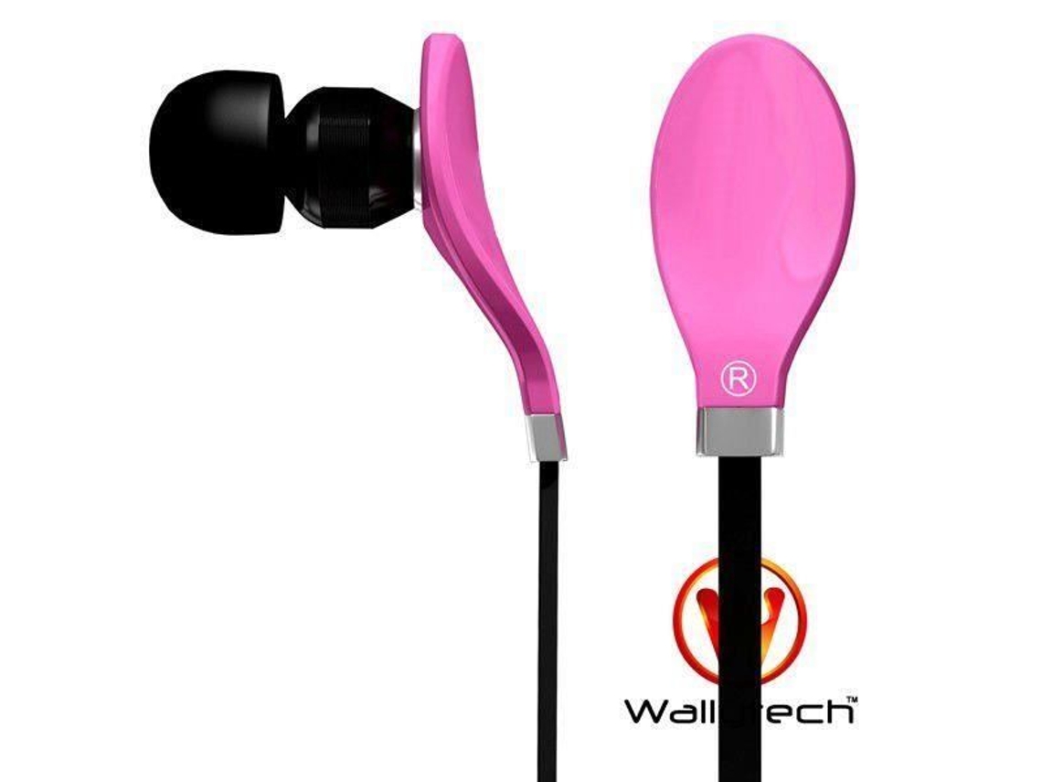 Fones de Ouvido Intra-Auriculares Rosa Wallytech