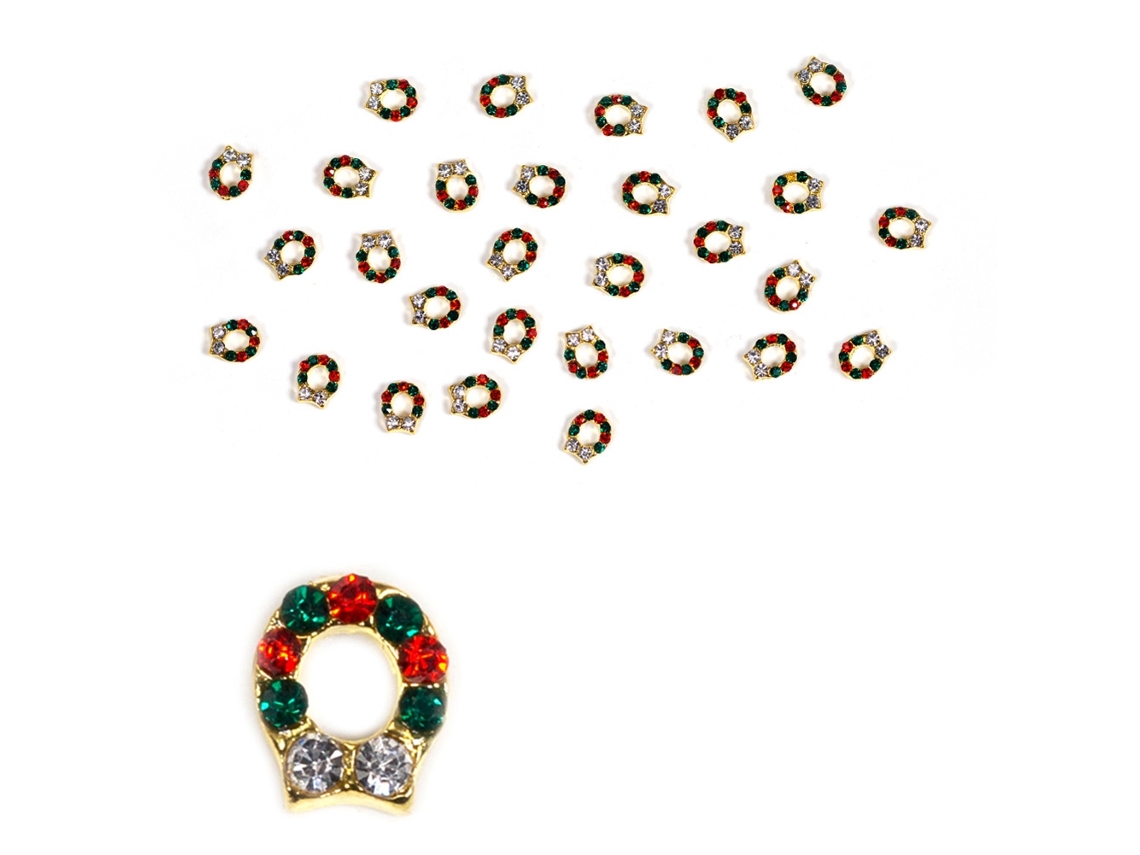 Brocas de strass para unhas, adesivos decorativos 3D, manicure faça você mesmo, 14 unidades.