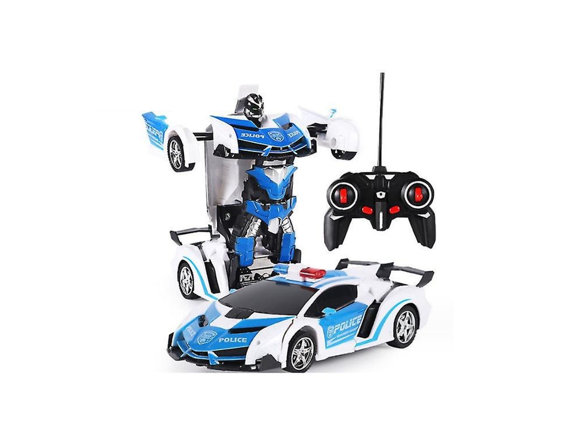 Brinquedo Transformador De Carro De Polícia Rc Aquaforge
