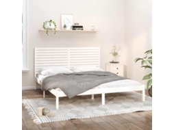 Vidaxl Estrutura De Cama 200x200 Cm Madeira Maciça Branco