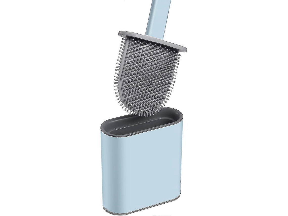 Brosse De Banheiro De Silicone Com Suporte Suspenso, Esponja Antibacteriana Wc