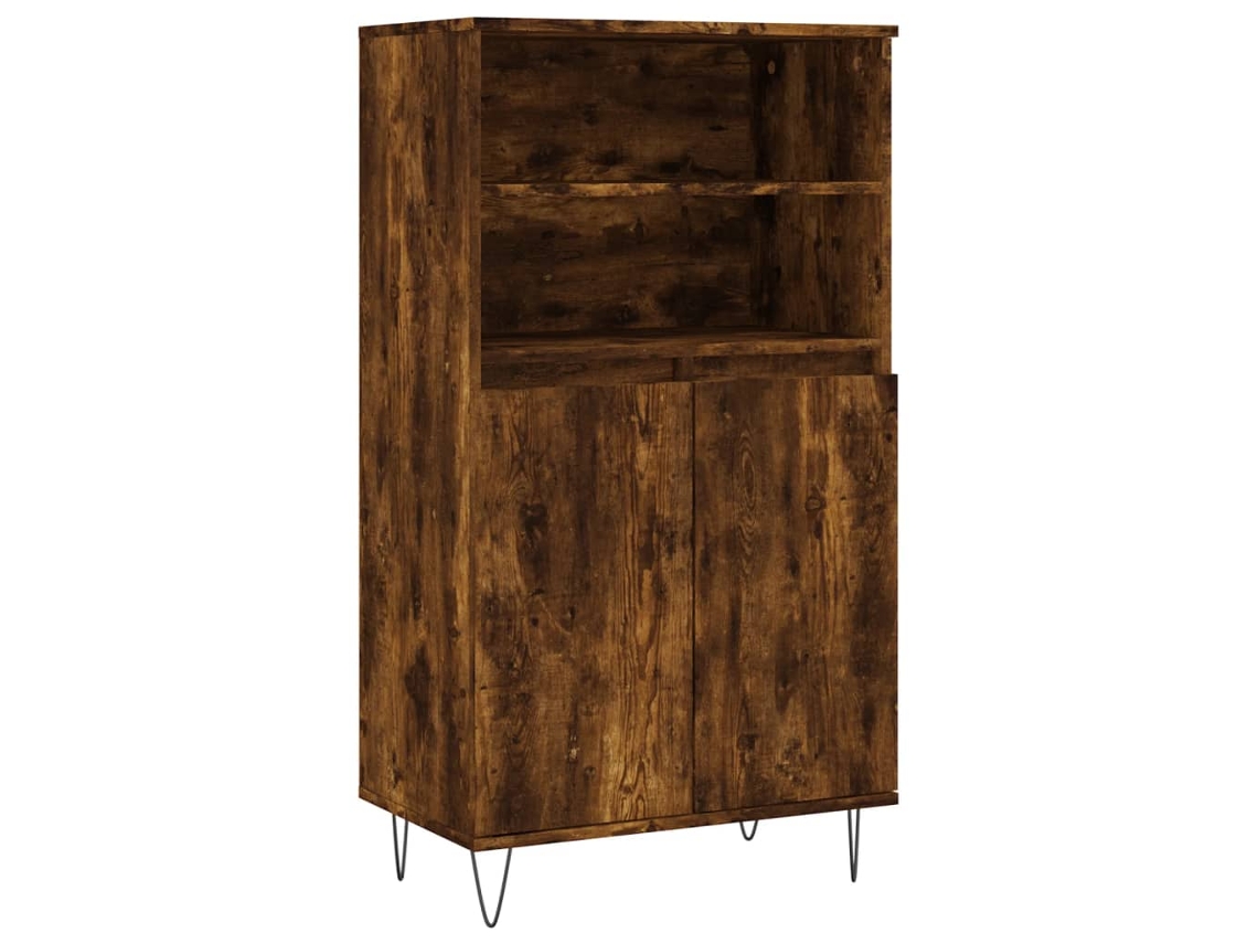 Aparador Alto Carvalho Fumado MAISON EXCLUSIVE em Derivados de Madeira (60x36x110 cm)