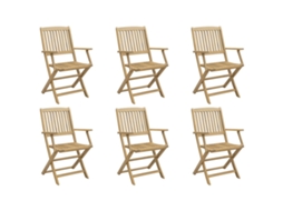 Folding Chair, Folding Chairs Vidaxl Marrom Madeira De Acácia (n/a)