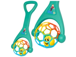 Andador Com Bola Elástica Bola Turquesa Chocalhante