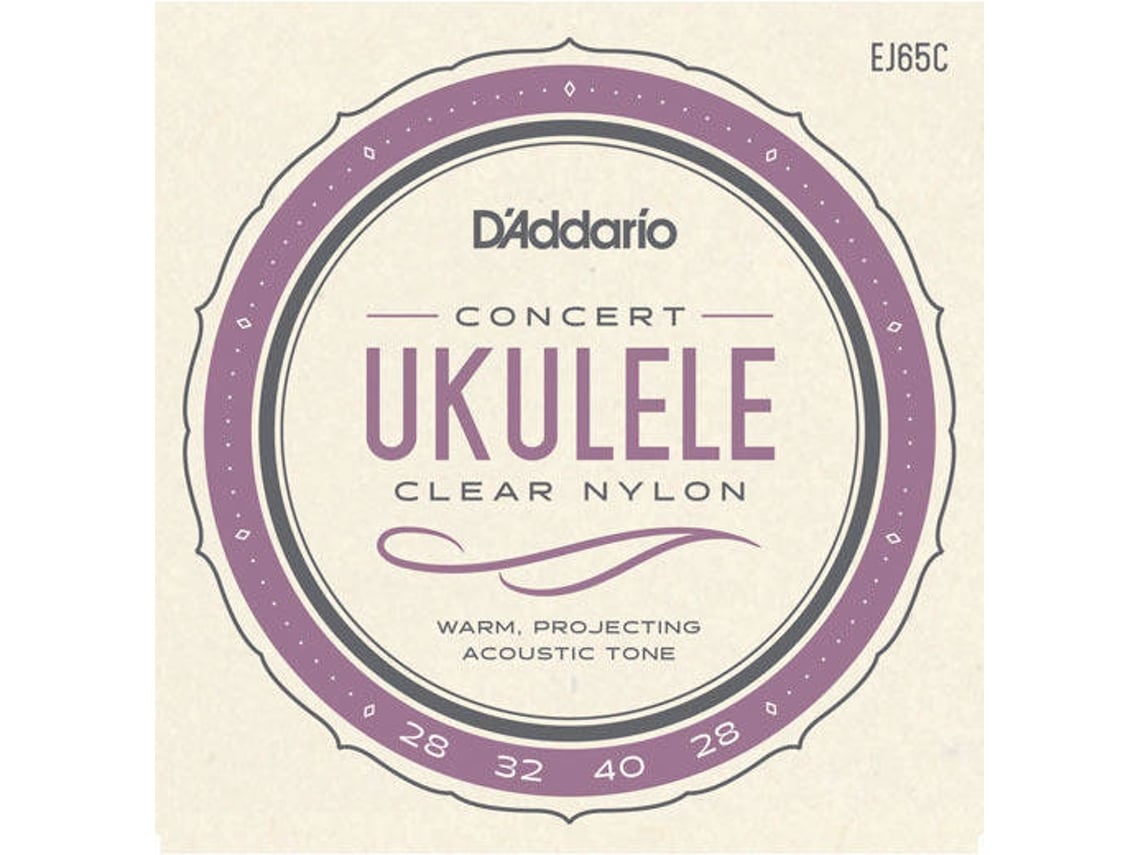Cordas de Ukulele D'ADDARIO Set Concerto Ej65C
