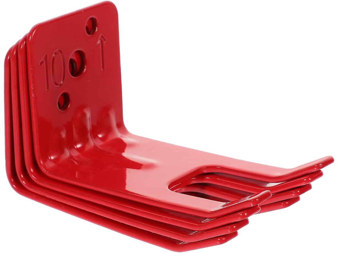 Extintor De Incêndio Parede Ibasenice, Vermelho, Ferro Reforçado, 25cm, Conjunto De 4 Peças Para Casa E Escritório