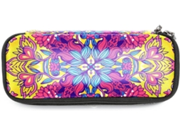 Estojo Hippie Mandala Lápis De Cor Com Design Grande Capacidade, Organizador De Maquiagem, Bolsa Escola