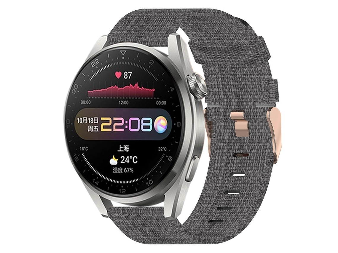 Pulseira De Nylon Trançado De 22 Mm Para Huawei Watch 3 Pro