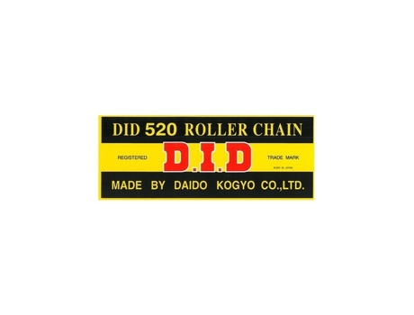 Corrente de Rolos de Motas D.I.D 520B&B X 76 Mail. Rj