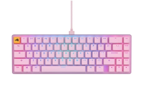 Teclado Glorious Pc Gaming Race Rosa