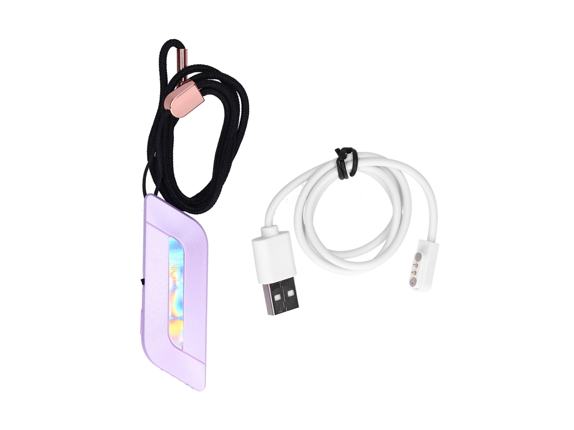 Laxiscreed Purificador De Ar Mini Para Colar Com Bateria Interna E Carregamento Usb