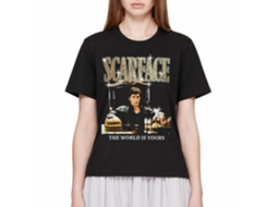Rockinstone Scarface Movie Gold Logo Black Adult T-shirt Size:xxxl