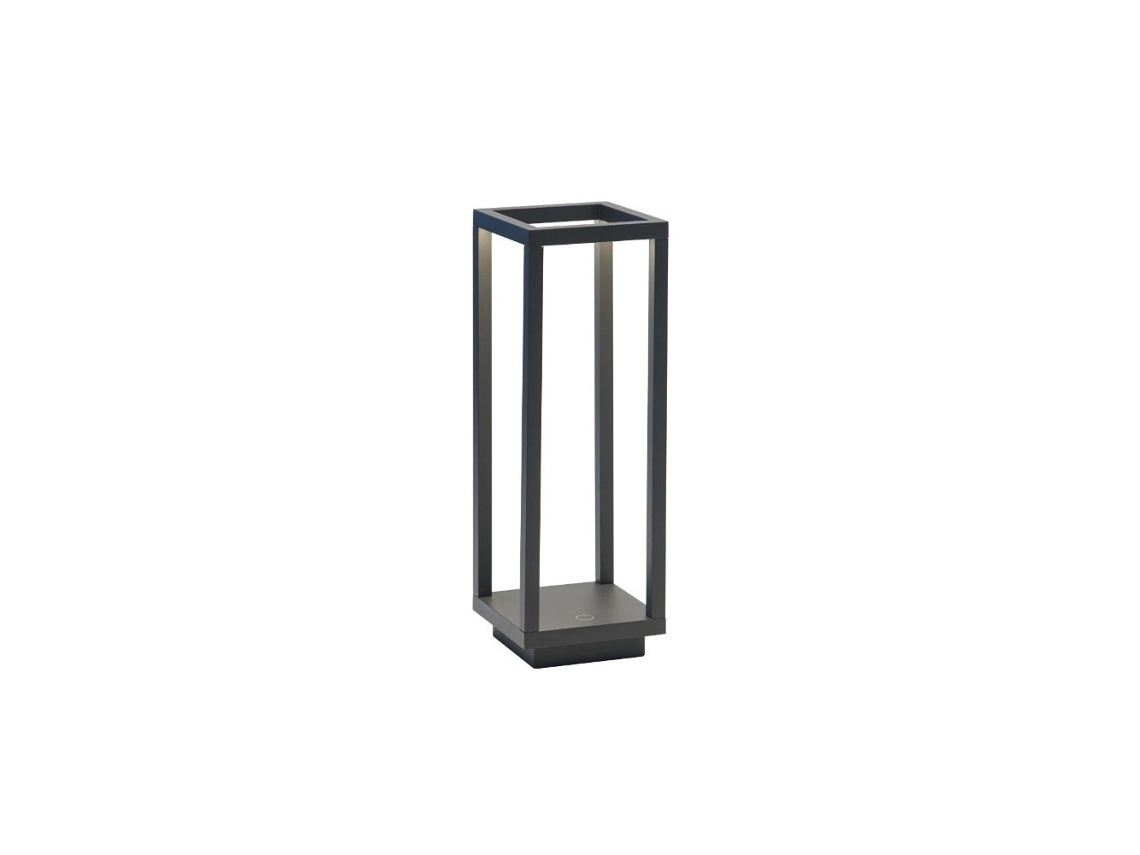 Dark Grey 2.2W Led Home Lanterna com Ip54 Bateria Açafrão ZAFFERANO