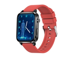 Smartwatch F100 Frecuencia Cardíaca Azúcar En La Sangre Salud Sueño Temperatura Corporal Monitoreo Rojo